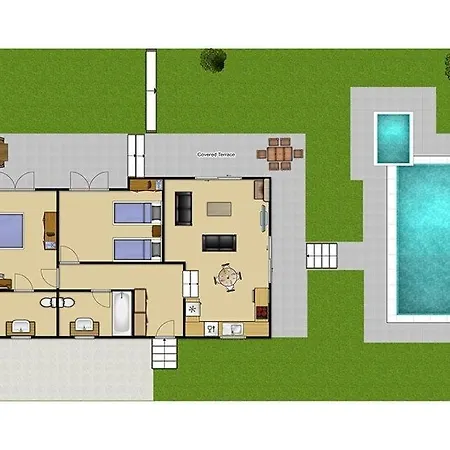 Fokata Sleeps 4 Pool Air Con Wifi 빌라